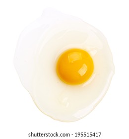 Raw Egg Isolated On White Background