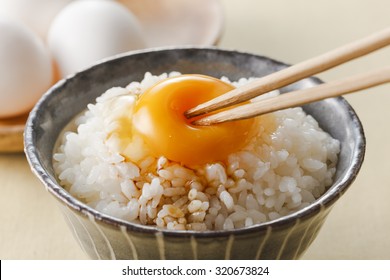 Raw Egg Over Rice