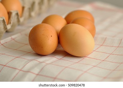 Raw eggs close