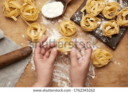 Similar – Image, Stock Photo Homemade Pasta 2 Food