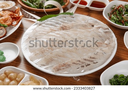 raw fish dish sashimi plate 