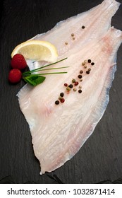 Raw Flounder Fillet