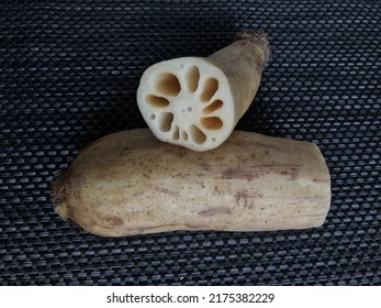 Raw Fresh Cut Lotus Root Vegetable Photo