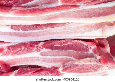 Raw Fresh Thick Bacon Pattern 