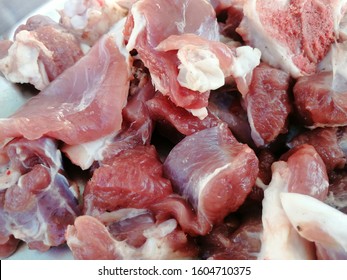 Raw Goat Meat Photo In Market