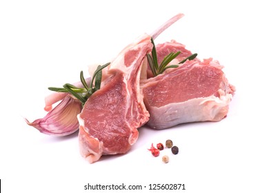 Raw lamb chops - Shutterstock ID 125602871