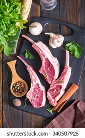 Raw Lamb Chops