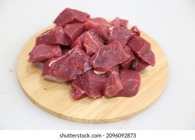 Raw lamb tenderloin fillet or mutton sirloin meat. 
Cow raw meat piece ready for cooking. a piece of cow. Selection of raw beef meat food steaks