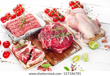 Raw meat
