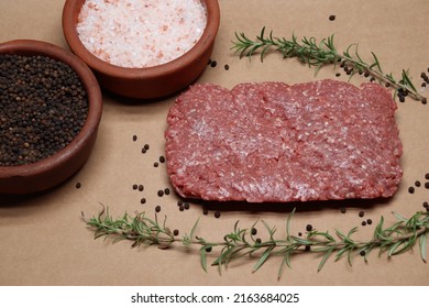 raw meat on natural paper