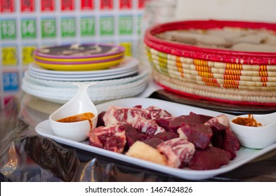 Raw Meat Traditional Ethiopian Food