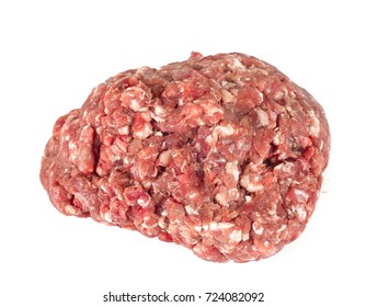 Raw Minced Meat Isolated