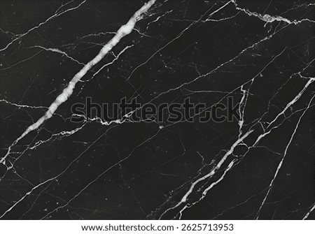 Raw Nero Marquina Marble Texture with Veins and Black Tones
