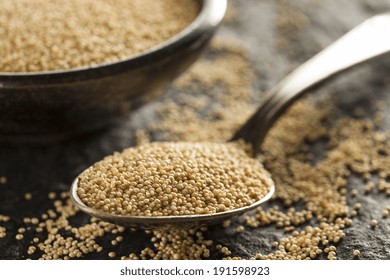 Raw Organic Amaranth Grain In A Bowl