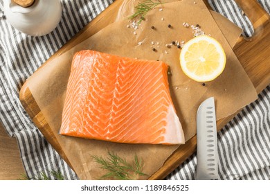 Raw Organic Atlantic Salmon Fillet Ready To Cook