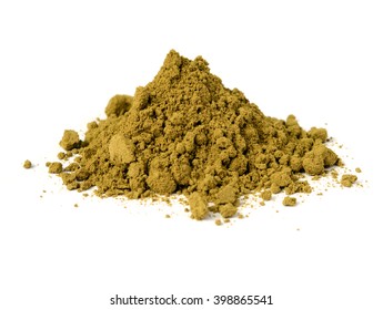  Raw Organic Hemp Protein Powder Isolated On White