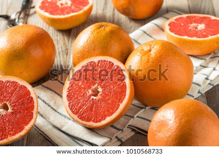 Raw Organic Ruby Red Grapefruits Ready to Eat