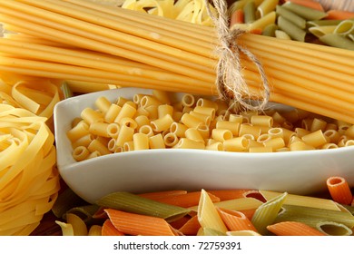 raw pasta  background - Powered by Shutterstock