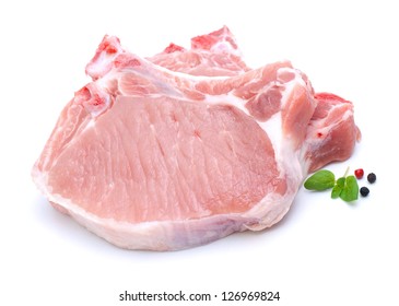 Raw pork cutlet