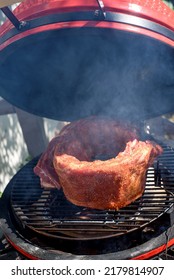 Raw Pork Ribs With A Spices (rub) For BBQ.