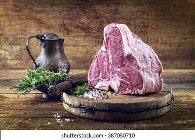 Raw Porterhouse Steak