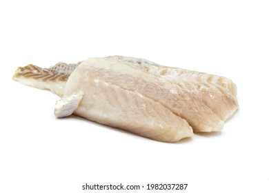 Raw Redfish Fillet Isolated On A White Background