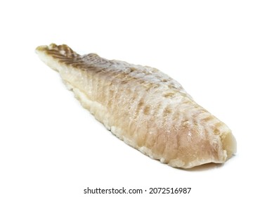 Raw Redfish Fillet Isolated On A White Background