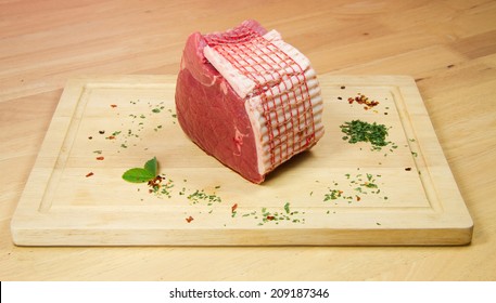 Raw Roasting Beef Joint