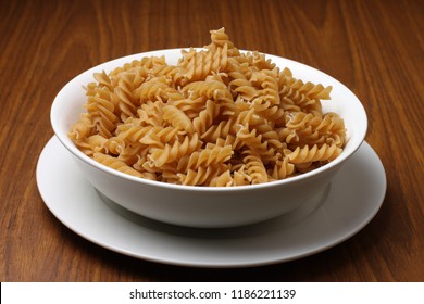  Raw Rotini Pasta In A Bow