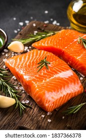 Fresh Fish Raw Salmon Fillet Cutting Stock Photo 1889991691 | Shutterstock