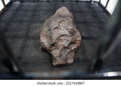 Raw Sample Of Campo Del Cielo Iron Meteorite In Case.