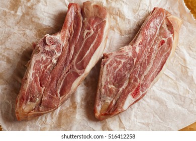 Raw Shoulder Lamb Chops