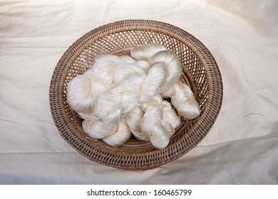 Raw Silk Before Weaving