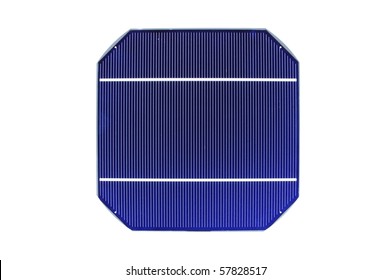 Raw Solar Cell On White Background