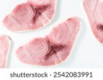 raw swordfish fillet on a white background. products for restaurants and markets