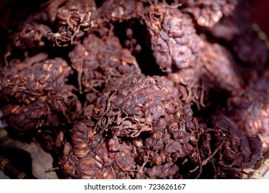 Raw Tamarind Pulp In A Block On A Market.