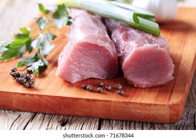 Raw Tenderloin Of Pork