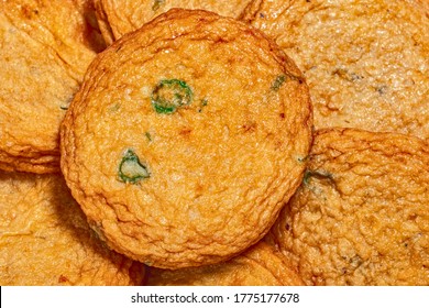 Raw Texture Of  Fish Cake