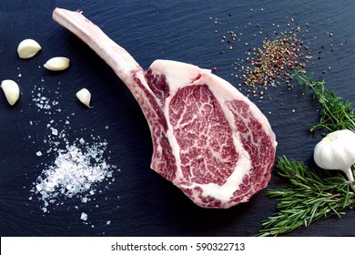 Raw Tomahawk Steak