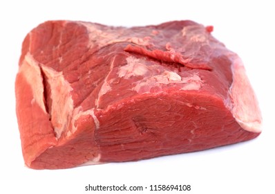 Raw Veal Roast On White Background Stock Photo 1158694108 | Shutterstock