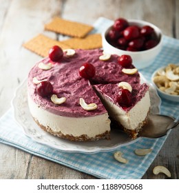 Raw Vegan Cherry Cheesecake