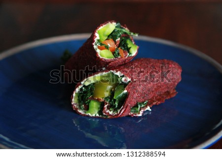 raw vegan wraps, beets