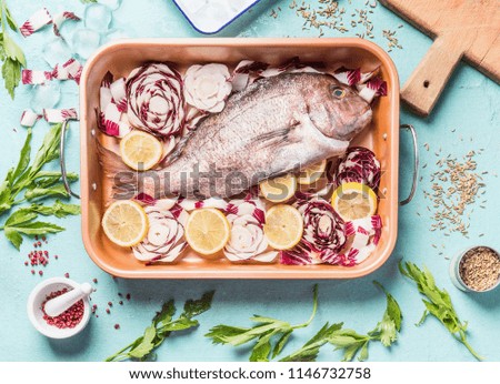 Rosa Dorado Fish in baking tin