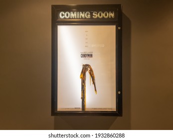 Rawang, Selangor, Malaysia, 25th November 2018 - Beautiful Standee Of A Movie Candyman Display At Cinema Theater. Selective Focus