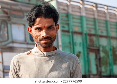 RAXAUL, INDIA: Unidentified Indian man in Raxaul, Bihar state, India, circa November, 2021 - Shutterstock ID 2277776599