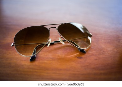 Ray Ban Sunglasses Fashion Background Wood