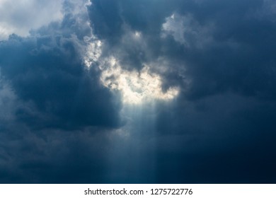 ray of light and cloud