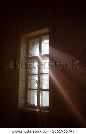 Similar – Play of light Ruin Window