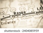 Rayne. Louisiana. USA on a geography map