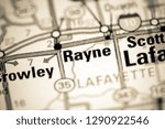 Rayne. Louisiana. USA on a map